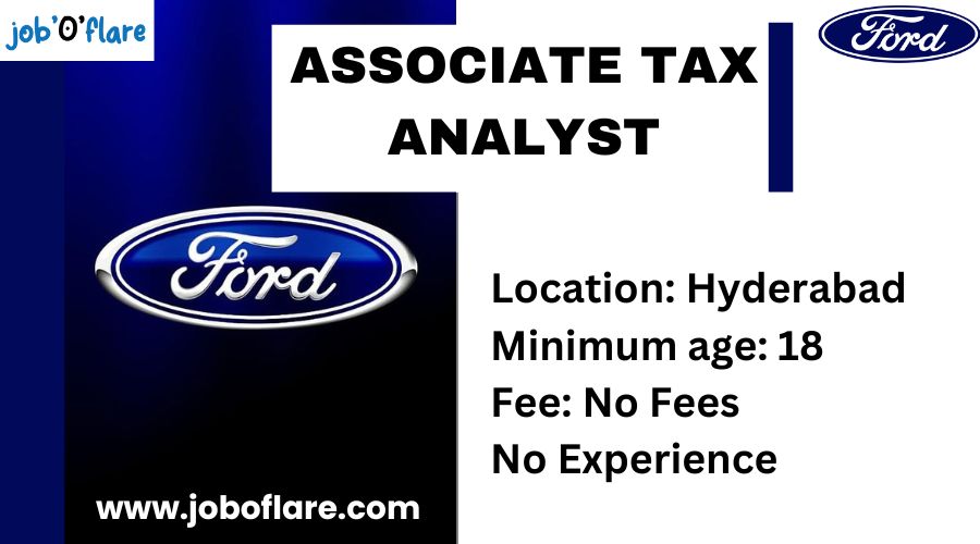 Ford is Hiring | For Associate Tax Analyst