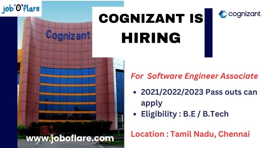Cognizant is Hiring | For Software Engineer Associate