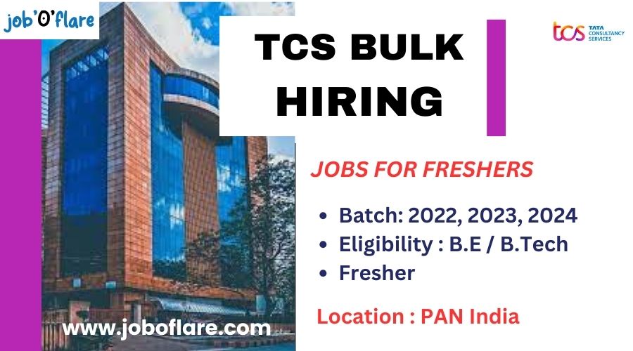 TCS Recruitment 2024 | Jobs For Freshers 